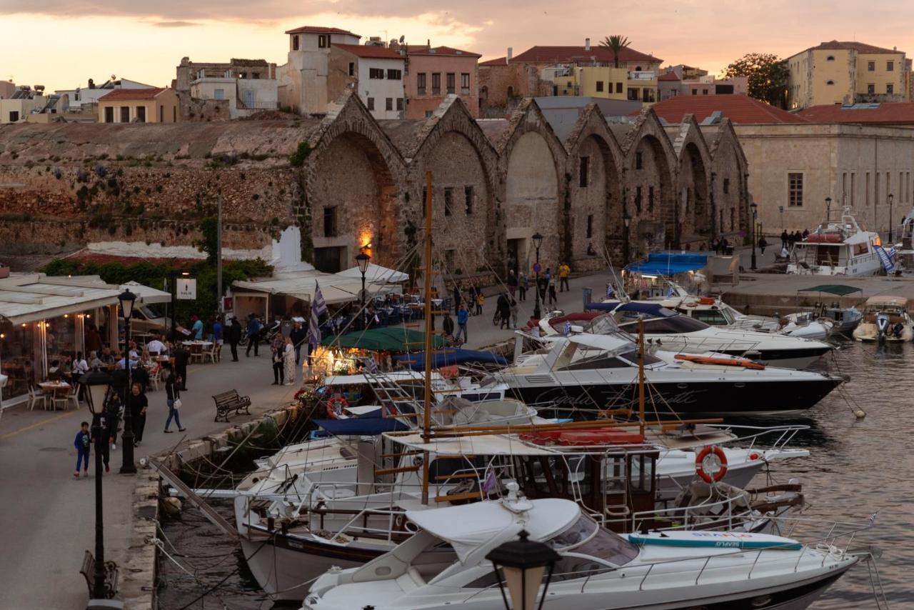 Destino Home Overlooking The Venetian Port Of Chania Hanya Dış mekan fotoğraf